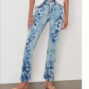 Tie dyed denim